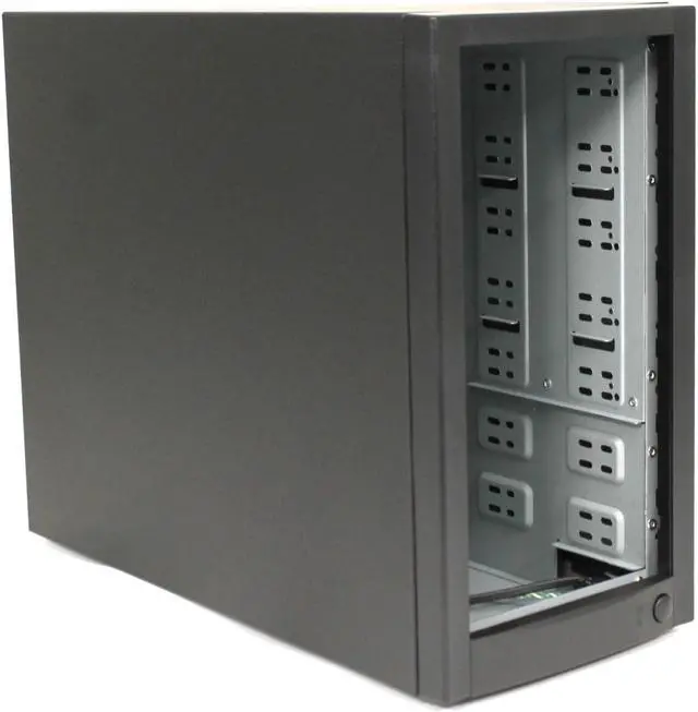 Alt view image 2 of 4 - DupliM Inc External 7-Bay Duplicator Case Enclosure Tower for DVD CD Blu-ray HDD USB