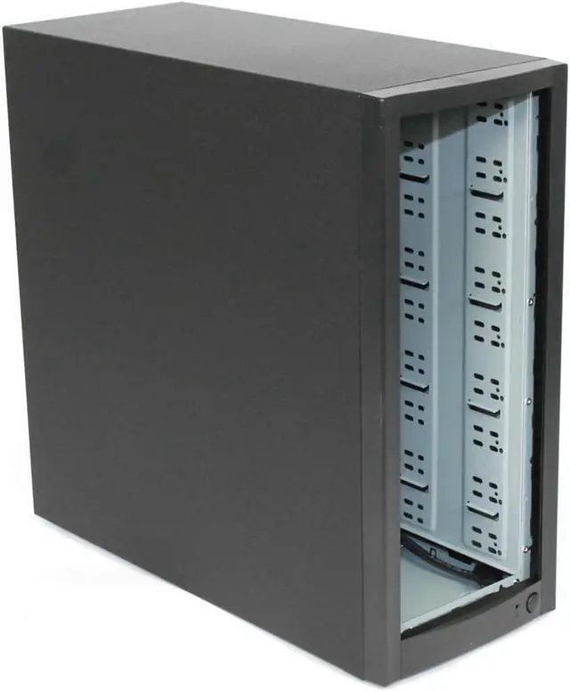 Main image of DupliM Inc External 9-Bay Duplicator Case Enclosure Tower for DVD CD Blu-ray HDD USB