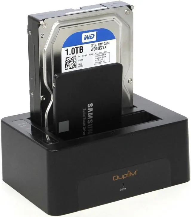 Alt view image 4 of 7 - DupliM Inc 1:1 SSD Hard Disk Cloner Duplicator SATA Stand-Alone