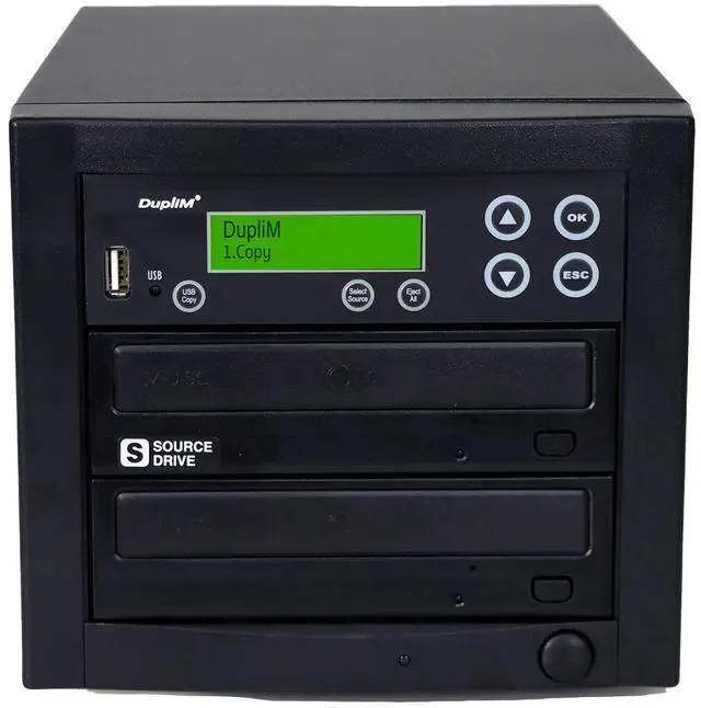 Alt view image 3 of 5 - DupliM Inc 1:1 USB DVD CD Duplicator Copy Tower Cloner Burner