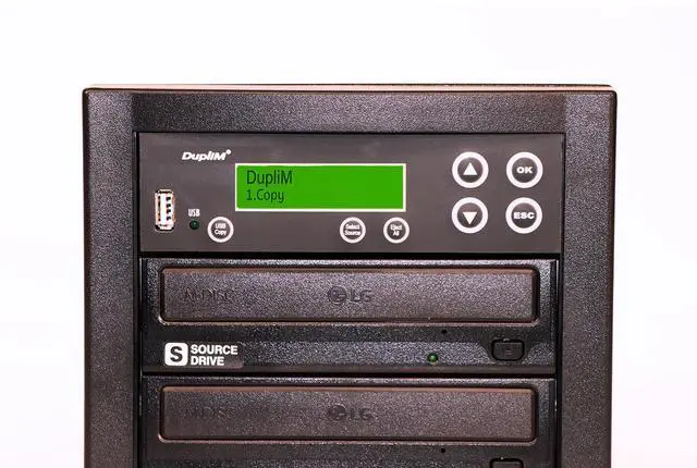 Alt view image 4 of 5 - DupliM Inc 1:1 USB DVD CD Duplicator Copy Tower Cloner Burner