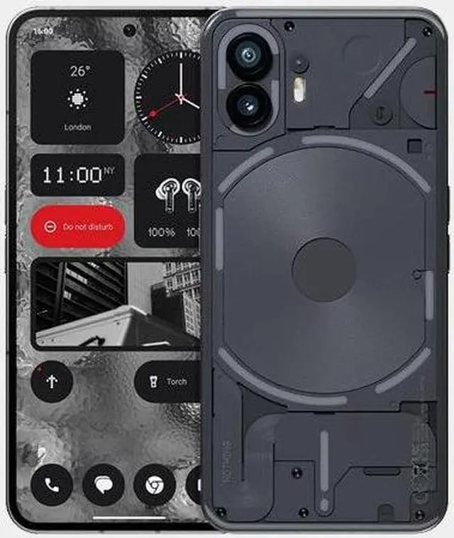 Alt view image 4 of 7 - Nothing Phone 2 5G Dual SIM 256GB ROM 12GB RAM GSM Unlocked Grey