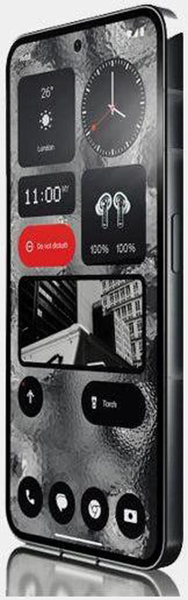 Alt view image 6 of 7 - Nothing Phone 2 5G Dual SIM 256GB ROM 12GB RAM GSM Unlocked Grey