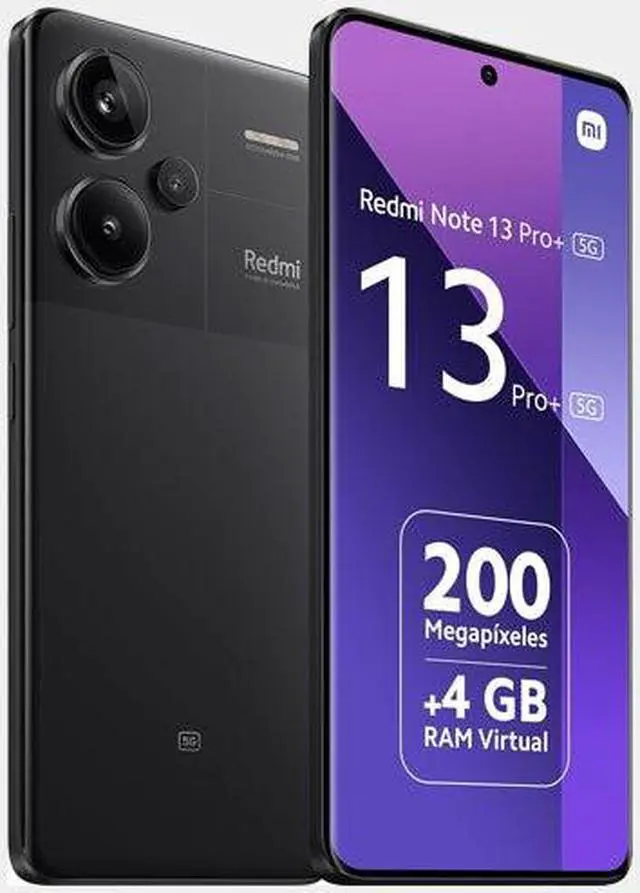 Alt view image 3 of 8 - Xiaomi Redmi Note 13 PRO Plus 5G 256GB ROM 8GB RAM Dual SIM GSM Unlocked - Midnight Black