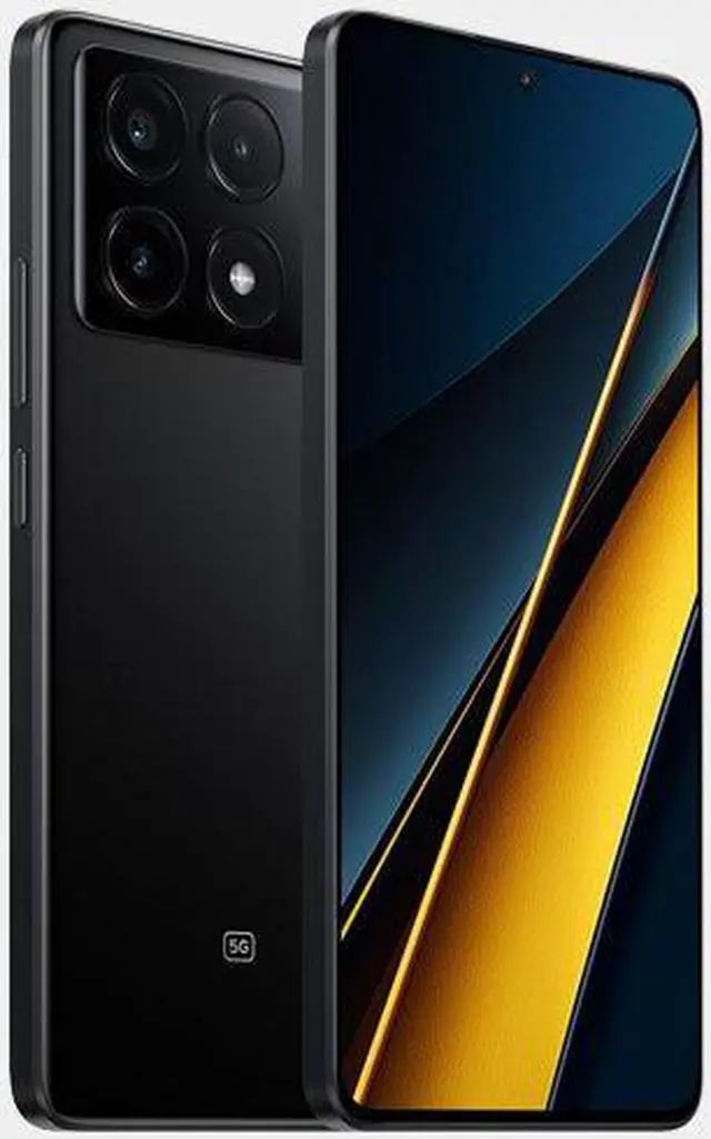 Alt view image 5 of 6 - Xiaomi Poco X6 PRO 5G + 4G LTE Global Unlocked (256GB + 8GB) GSM 6.67" 64MP Triple Camera (Tmobile Mint Tello Global) + (Car Fast Car Dual Charger Bundle) (Black Global ROM)