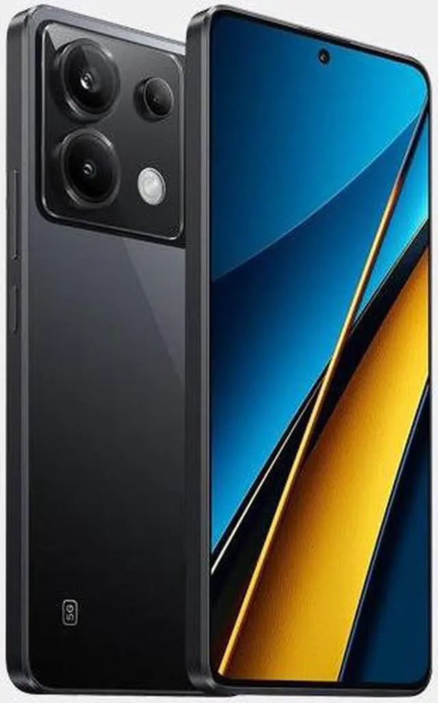 Alt view image 4 of 7 - Xiaomi Poco X6 5G + 4G LTE Global Unlocked (512GB + 12GB) GSM 6.67" 64MP Triple Camera (T mobile Mint Tello Global) + (Car Fast Car Dual Charger Bundle) (Black (Global ROM))