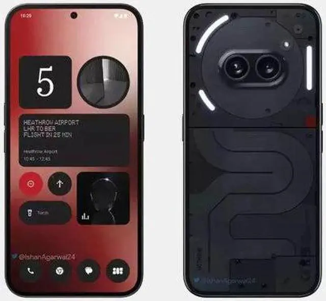 Alt view image 7 of 10 - Nothing Phone (2a) DUAL SIM 128GB ROM + 8GB RAM (GSM ONLY | NO CDMA) Factory Unlocked 5G Smartphone (Black) - International Version
