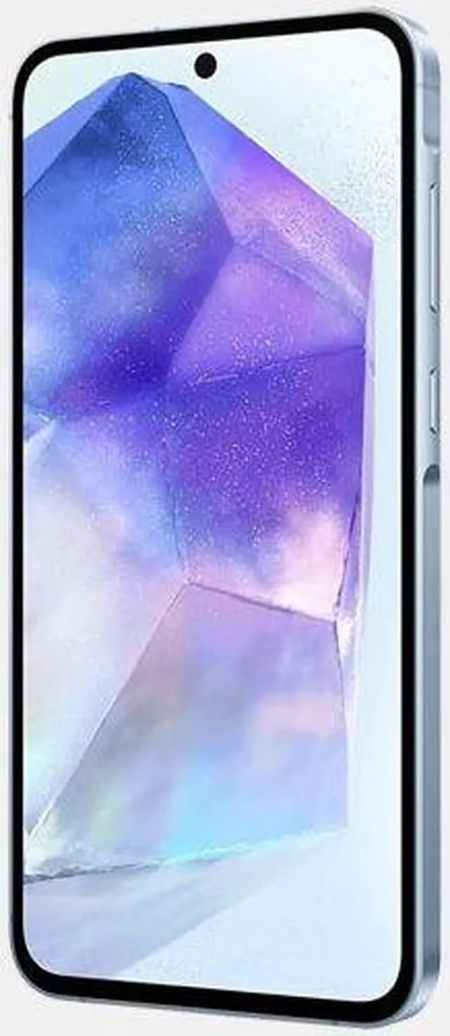 Alt view image 7 of 7 - Samsung Galaxy A55 5G A556E Dual SIM 256GB ROM 8GB RAM GSM Unlocked - Awesome Ice blue