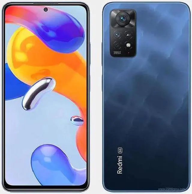Alt view image 3 of 7 - Xiaomi Redmi Note 11 Pro 4G Volte 128GB + 6GB Factory Unlocked 6.67" 108MP Camera Night Mode (Not Verizon Sprint Boost Cricket Metro At&T) + (w/Fast Car Charger Bundle) (Star Blue)