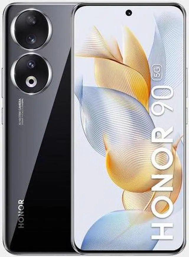 Alt view image 3 of 7 - Honor 90 5G Dual SIM 512GB ROM 12GB RAM GSM Unlocked - Midnight Black