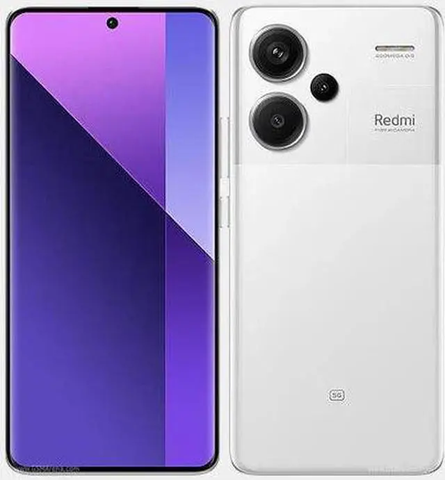 Alt view image 3 of 10 - Xiaomi Redmi Note 13 PRO+ Plus 5G + 4G LTE (512GB + 12GB) 6.67" 200MP Triple (Tmobile Mint Tello & Global) Global Bands Unlocked + (Fast Car 51W Dual Charger Bundle) (Aurora Purple (Global ROM))