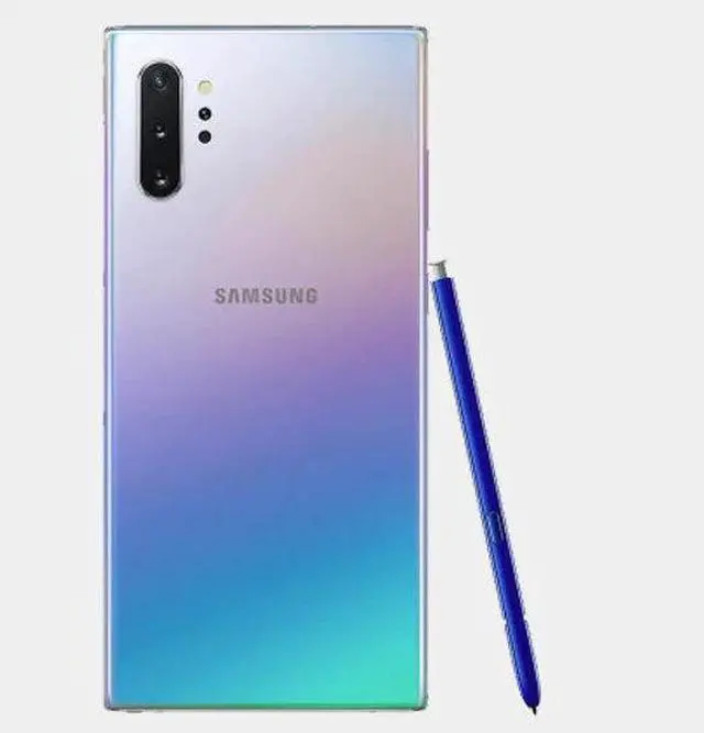Alt view image 2 of 7 - Samsung Galaxy Note 10+ N975F 256GB ROM 8GB RAM Dual SIM GSM Unlocked - Aura Glow