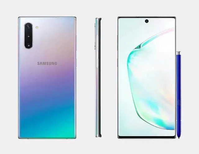 Alt view image 4 of 7 - Samsung Galaxy Note 10+ N975F 256GB ROM 8GB RAM Dual SIM GSM Unlocked - Aura Glow