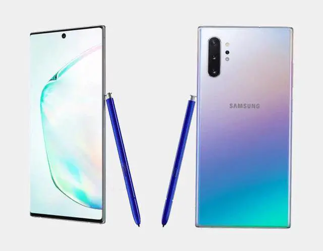 Alt view image 5 of 7 - Samsung Galaxy Note 10+ N975F 256GB ROM 8GB RAM Dual SIM GSM Unlocked - Aura Glow
