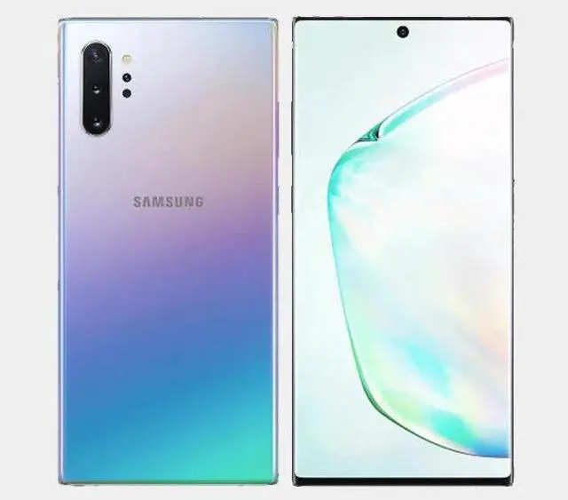 Alt view image 6 of 7 - Samsung Galaxy Note 10+ N975F 256GB ROM 8GB RAM Dual SIM GSM Unlocked - Aura Glow