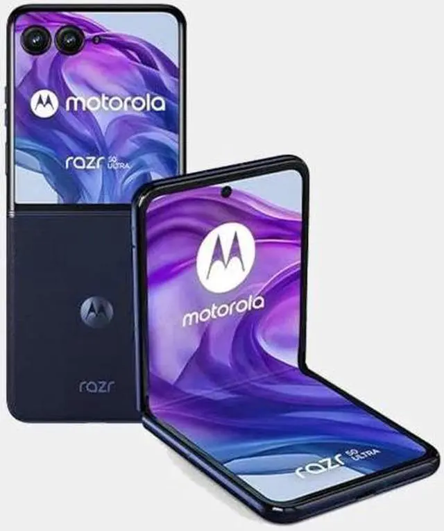 Alt view image 5 of 7 - Motorola Razr 50 Ultra Single SIM+ eSIM 512GB ROM 12GB RAM GSM Unlocked - Blue