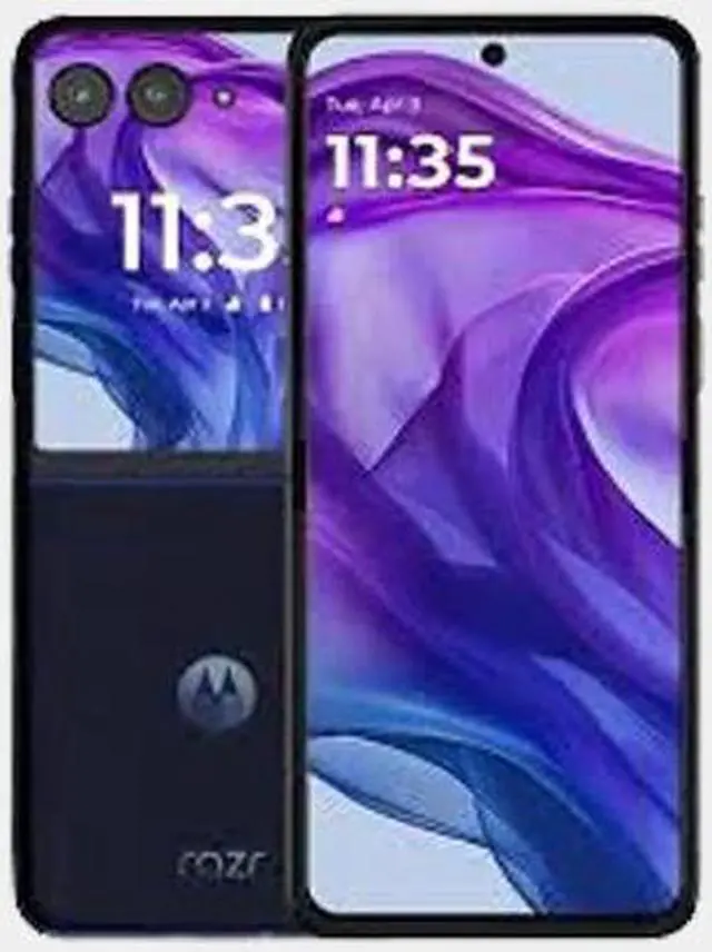 Alt view image 4 of 7 - Motorola Razr 50 Ultra Single SIM+ eSIM 512GB ROM 12GB RAM GSM Unlocked - Blue