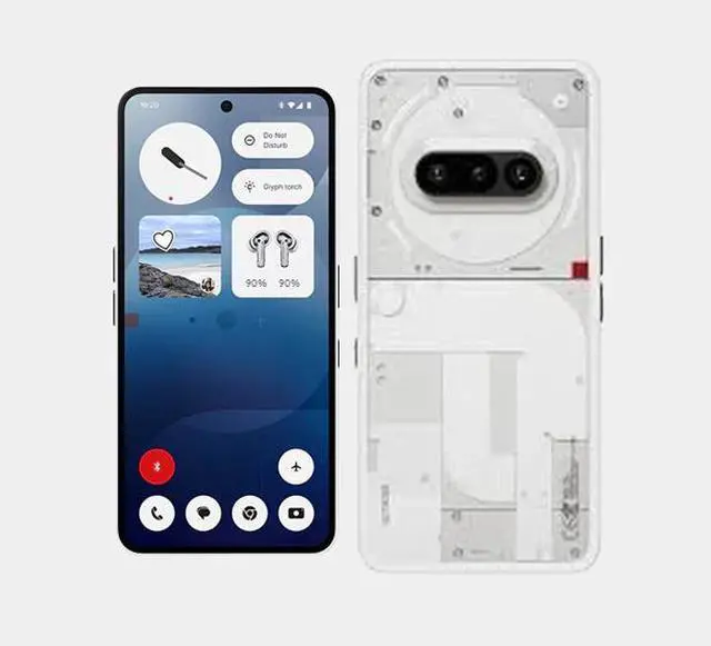 Alt view image 3 of 7 - Nothing Phone 3a 5G Dual SIM 256GB ROM 12GB RAM GSM Unlocked - White