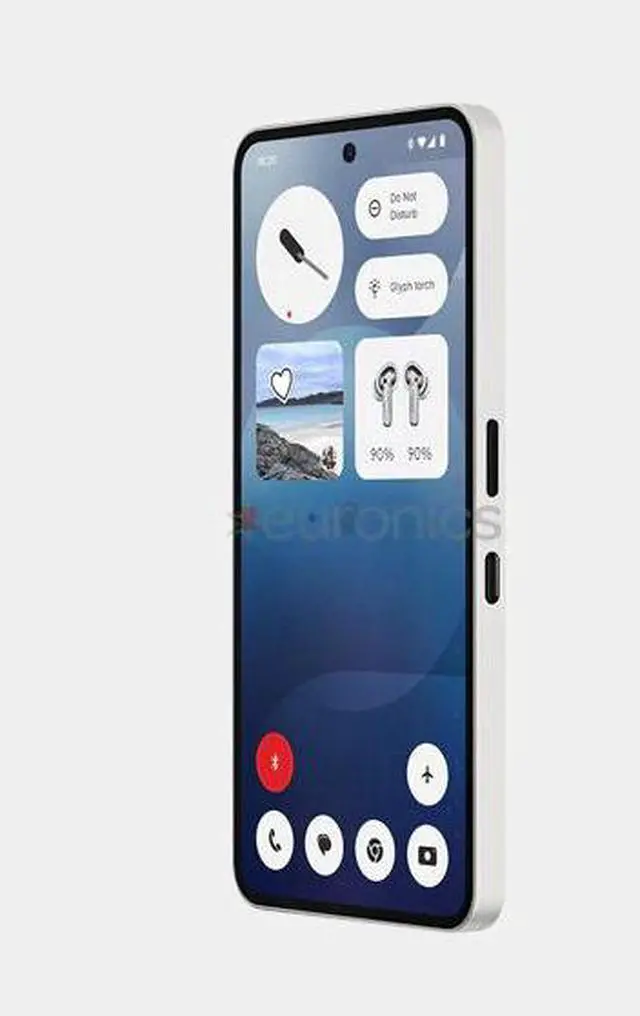 Alt view image 6 of 7 - Nothing Phone 3a 5G Dual SIM 256GB ROM 12GB RAM GSM Unlocked - White