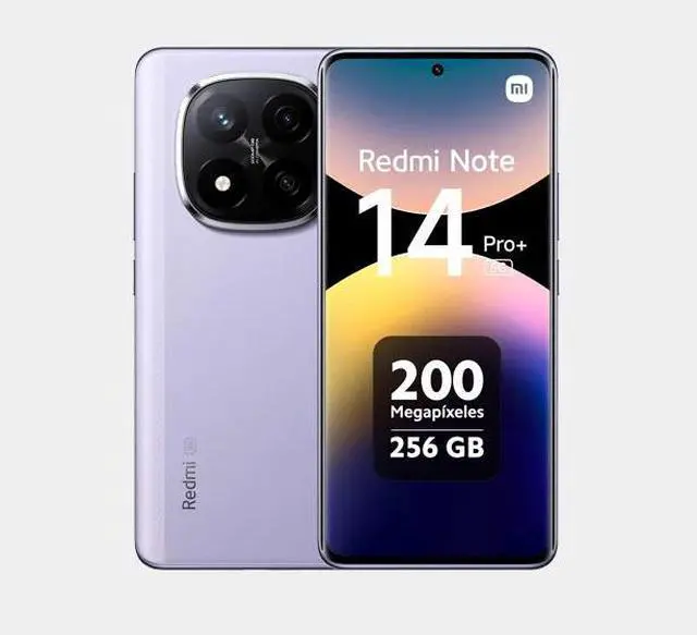 Alt view image 5 of 7 - Xiaomi Redmi Note 14 Pro Plus 5G 256GB ROM 8GB RAM Dual SIM GSM Unlocked - Lavender Purple