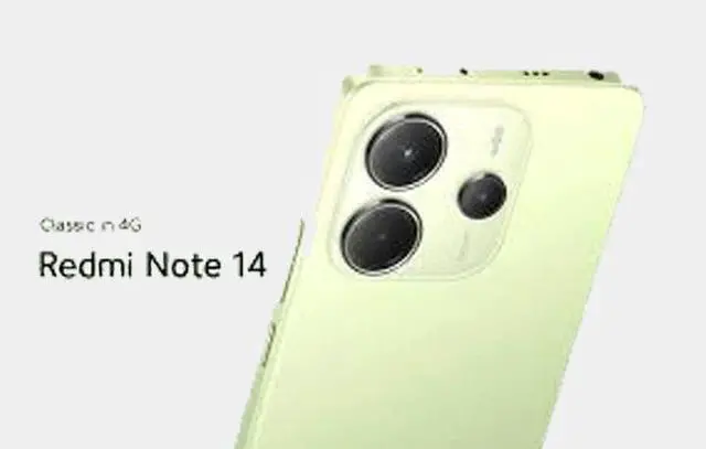 Alt view image 6 of 7 - Xiaomi Redmi Note 14 4G 256GB ROM 8GB RAM Dual SIM GSM Unlocked - Lime Green