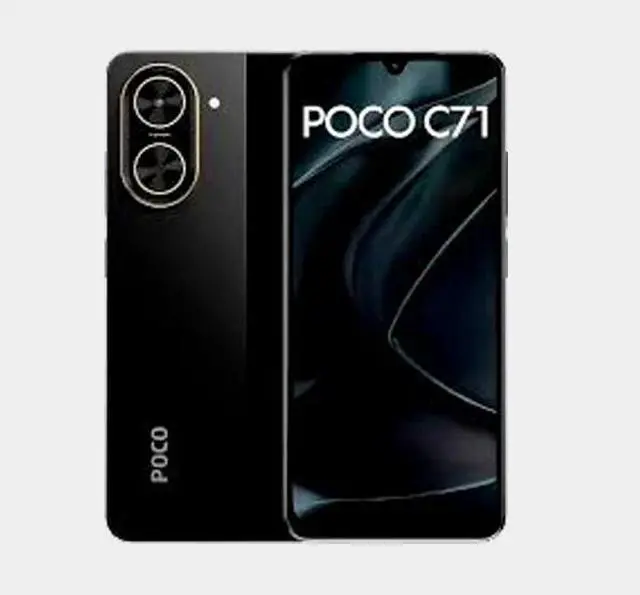 【新品】POCO C71 Black（4GB RAM / 128GB ROM） Xiaomi Poco C71 4G 128GB ROM 4GB RAM Dual SIM GSM Unlocked