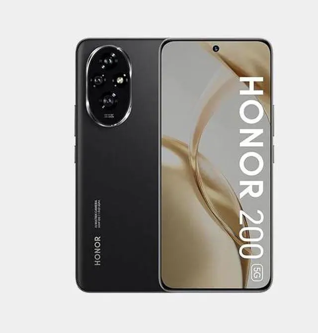 Alt view image 3 of 7 - Honor 200 5G 512GB ROM 12GB RAM Dual SIM GSM Unlocked - Black