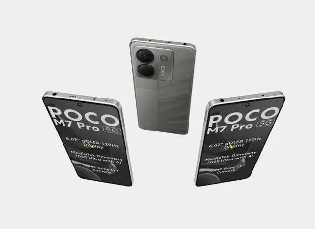 Alt view image 7 of 7 - Xiaomi Poco M7 Pro 5G Dual SIM 256GB ROM 8GB RAM GSM Unlocked - Silver