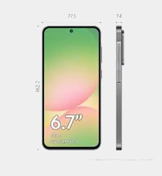 Alt view image 5 of 7 - Samsung Galaxy A56 5G A566B Dual SIM 256GB ROM 12GB RAM GSM Unlocked - Graphite