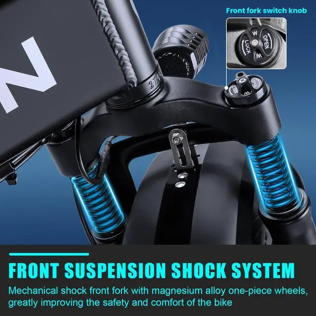 Alt view image 6 of 7 - VITILAN V3 2.0 Electric Bike for Adults 750W Folding Electric Bike 20"x4.0" Fat Tire Bikes Mountain Beach Snow Bike,28MPH Maximum Speed,48V 13AH Removable Battery Electric Bike with Shimano 7-Speed