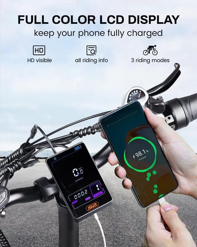 Alt view image 6 of 6 - VITILAN U7 2.0 Electric Bike for Adults 750W Motor Foldable 20" Fat Tire Step-Thru Ebike 48V 20AH Removable Samsung Battery Electric Bicycle with Hydraulic Brake Dual Shock Absorber Up to 28 MPH Speed