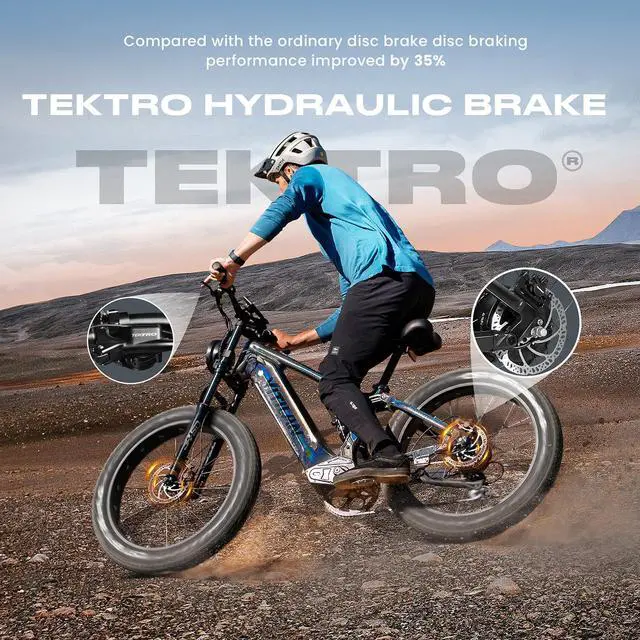 Alt view image 7 of 7 - VITILAN T7 Pro Electric Bike, 1000W Motor, 35Mph, 52V 20Ah Sam-Sung Battery, Full Suspension EBike, 26 Electric Mountain Bike Fat Tire, 8-Speed