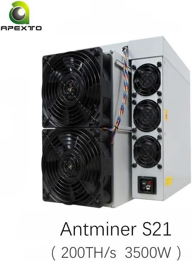 Main image of Spot Sell Antminer S21 200Th/s 3550W Bitcoin Mining Machine S21 200T SHA-256 BTC Miner S21