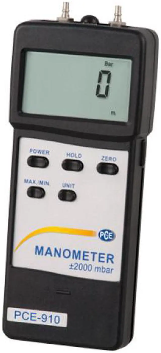 Main image of PCE-910 Differential Pressure Meter, ± 1 to 2000 mbar