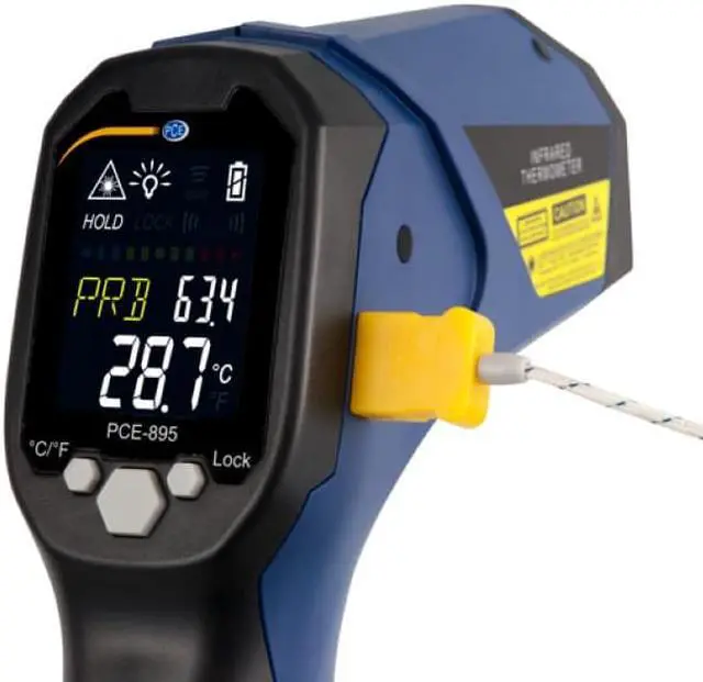 Alt view image 5 of 7 - PCE-895 Digital Infrared Thermometer, USB Interface, -58 to 2912°F