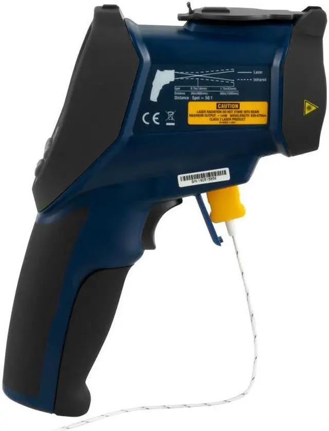 Alt view image 3 of 7 - PCE-894 Digital Infrared Thermometer, with Bluetooth, -58 to 3362°F