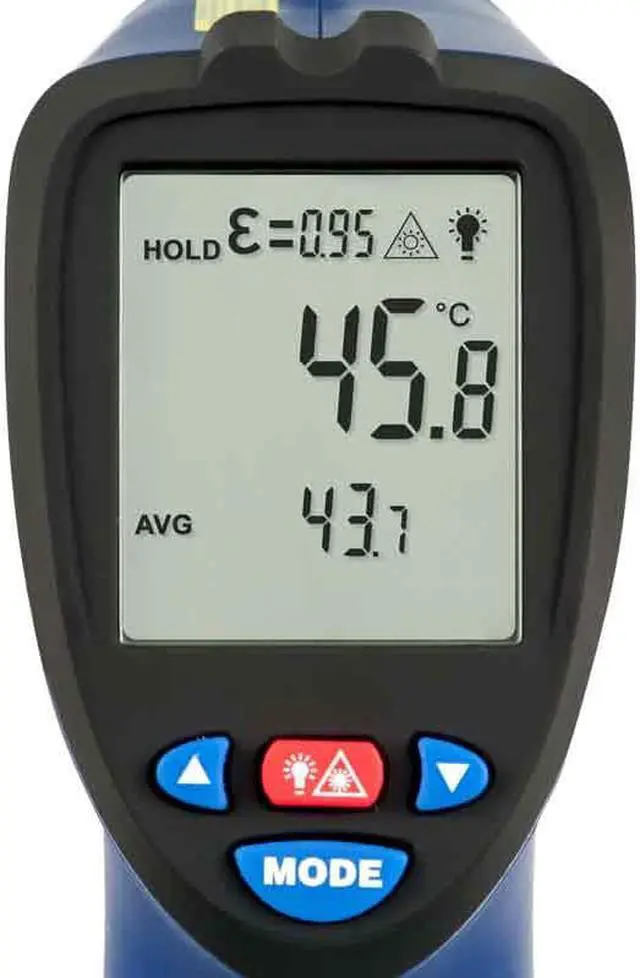Alt view image 2 of 7 - PCE-890U Digital Infrared Thermometer, with USB, -58 to 2102°F