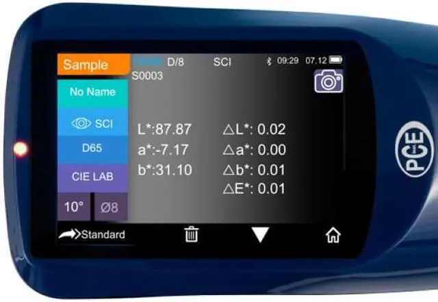 Alt view image 2 of 7 - PCE-CSM 22 Colorimeter, Bluetooth Connectivity