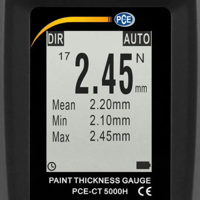 Alt view image 3 of 7 - PCE-CT 5000H Coating Thickness Gauge, Includes Type F and Type N probe