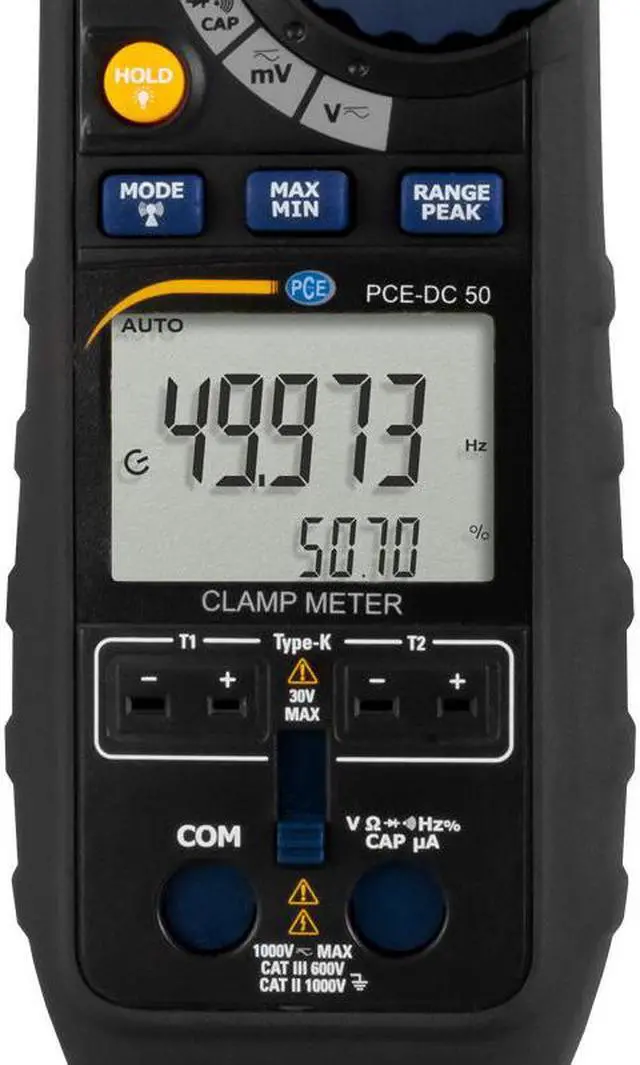 Alt view image 2 of 5 - PCE-DC 50 Digital Multimeter Current Clamp, with Bluetooth