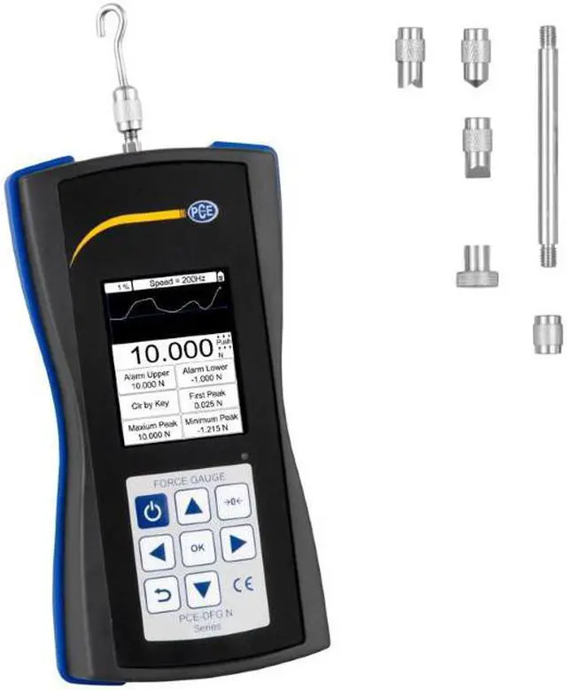Main image of PCE-DFG N 10 Force Gauge, 1600 Hz Sampling Rate