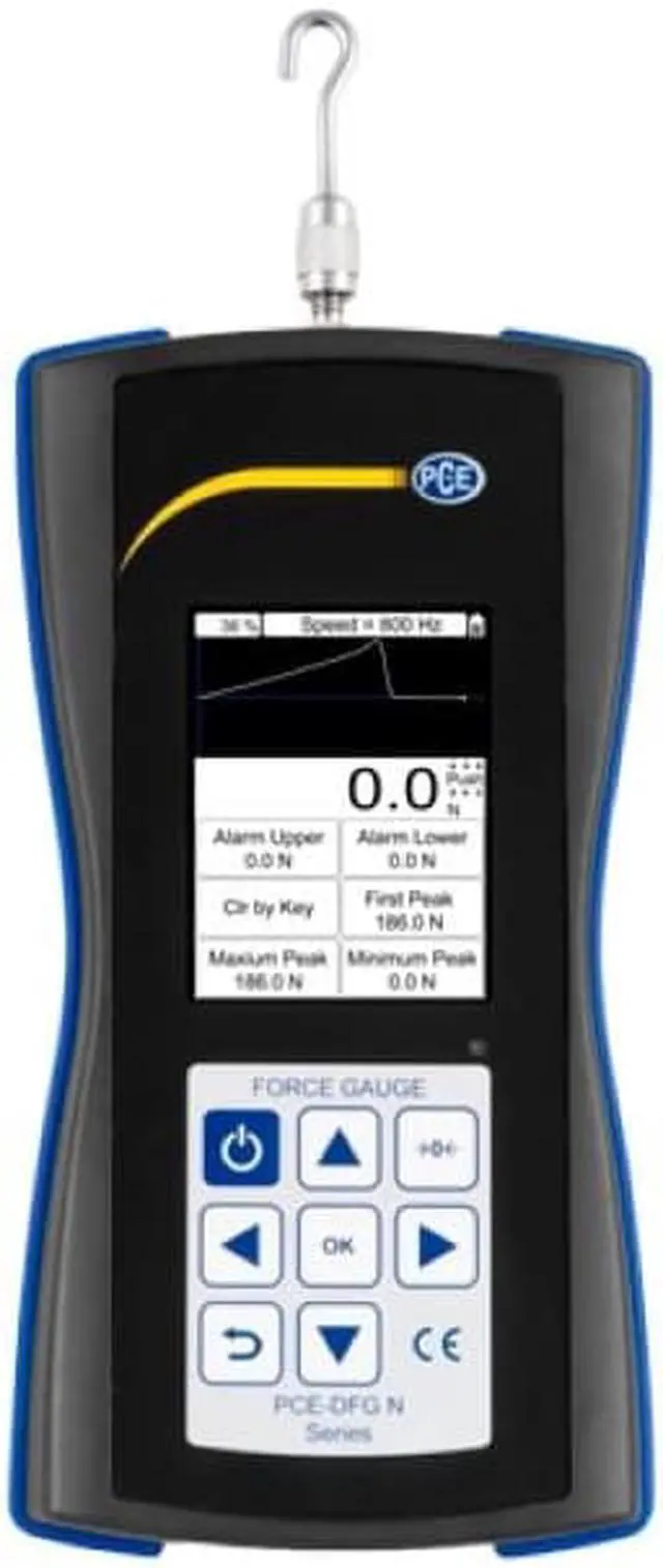 Alt view image 2 of 7 - PCE-DFG N 10 Force Gauge, 1600 Hz Sampling Rate