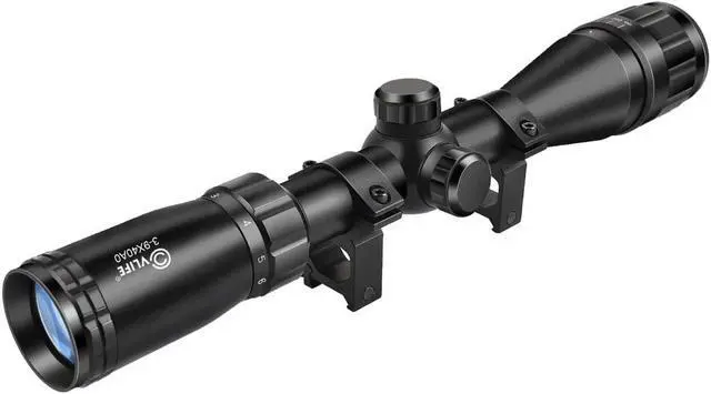 Main image of CVLIFE 3-9x40AO Rifle Scope Optics R4 Reticle Crosshair Gun Scope with 20mm Free Mounts