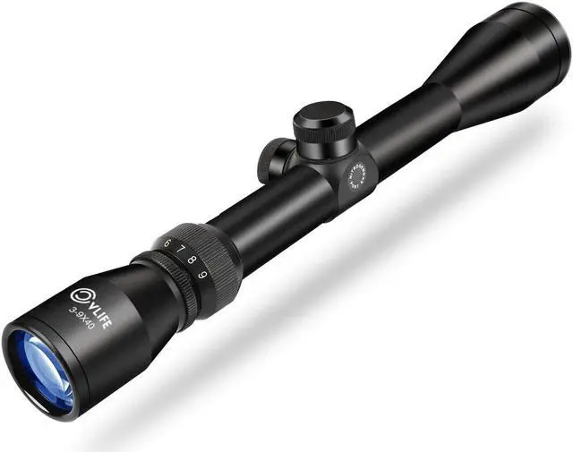 Alt view image 7 of 7 - CVLIFE 3-9x40 Optics R4 Reticle Crosshair Scope with 20mm Free Mounts