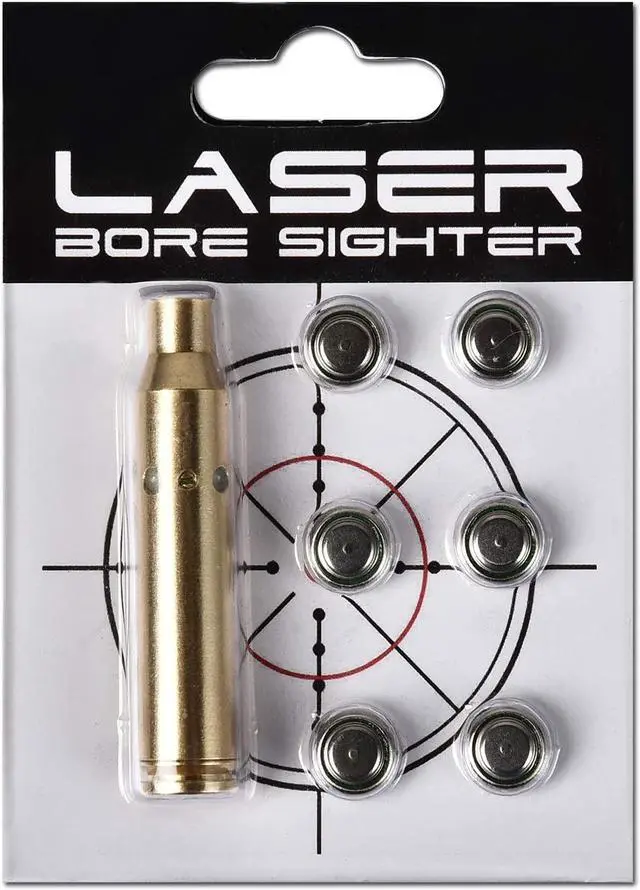 Alt view image 5 of 5 - Bore Sighting Laser 223 5.56mm Laser Bore Sight Red Dot Boresighter with Batteries