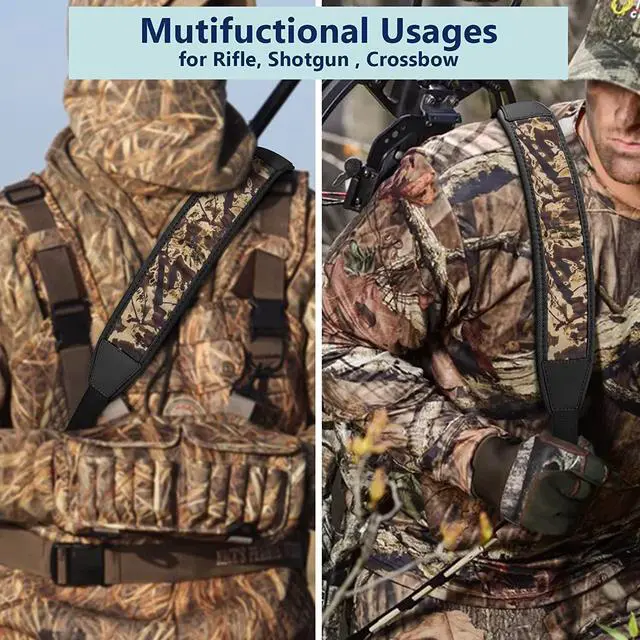 Alt view image 6 of 7 - 2 Point Sling with Swivels, Comfortable Neoprene Padded, Length Adjustable Shoulder Strap for Outdoors