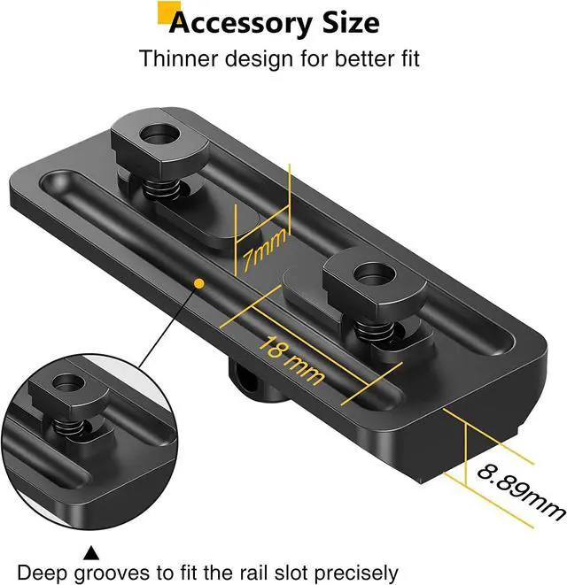 Alt view image 3 of 6 - CVLIFE 6-9 Inches Bipod with Adapter for M-Rail