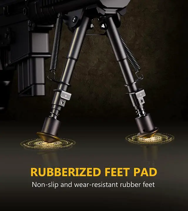 Alt view image 5 of 6 - CVLIFE Bipod 6-9 Inch Lightweight Rifle Bipod for M-Rail (0.54 lbs) Attach Directly for Hunting and Shooting