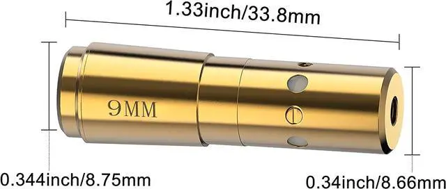 Alt view image 3 of 7 - Bore Sighting Laser 223 5.56mm/9mm Laser Bore Sight Red Dot Boresighter with Batteries