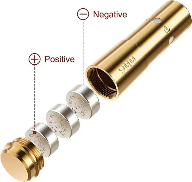 Alt view image 3 of 5 - Green Laser Bore Sight 9mm Boresighter with 4 Sets of Batteries